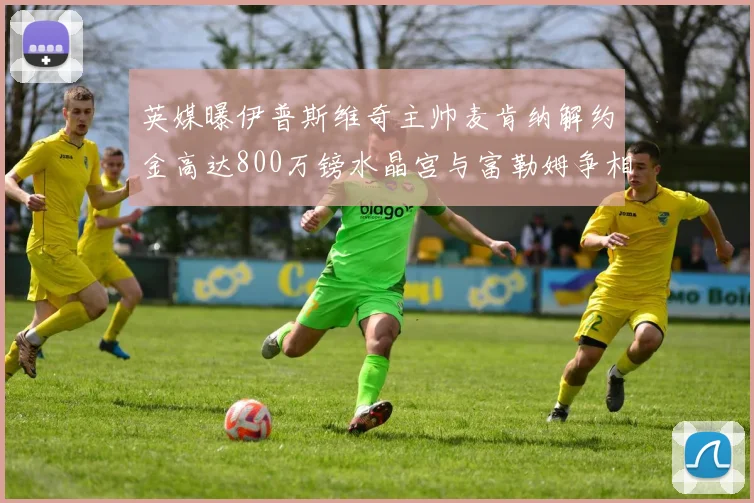 英媒曝伊普斯维奇主帅麦肯纳解约金高达800万镑水晶宫与富勒姆争相追逐